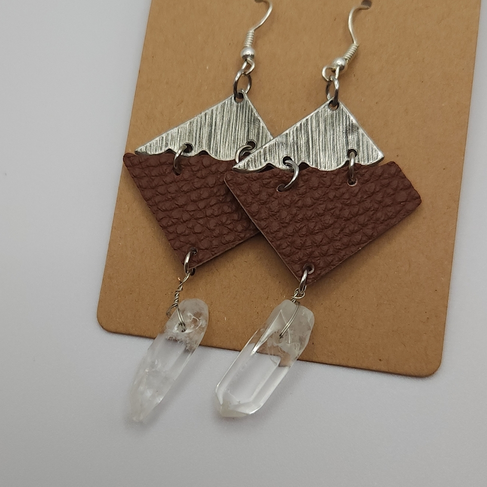 handmade crystal earrings